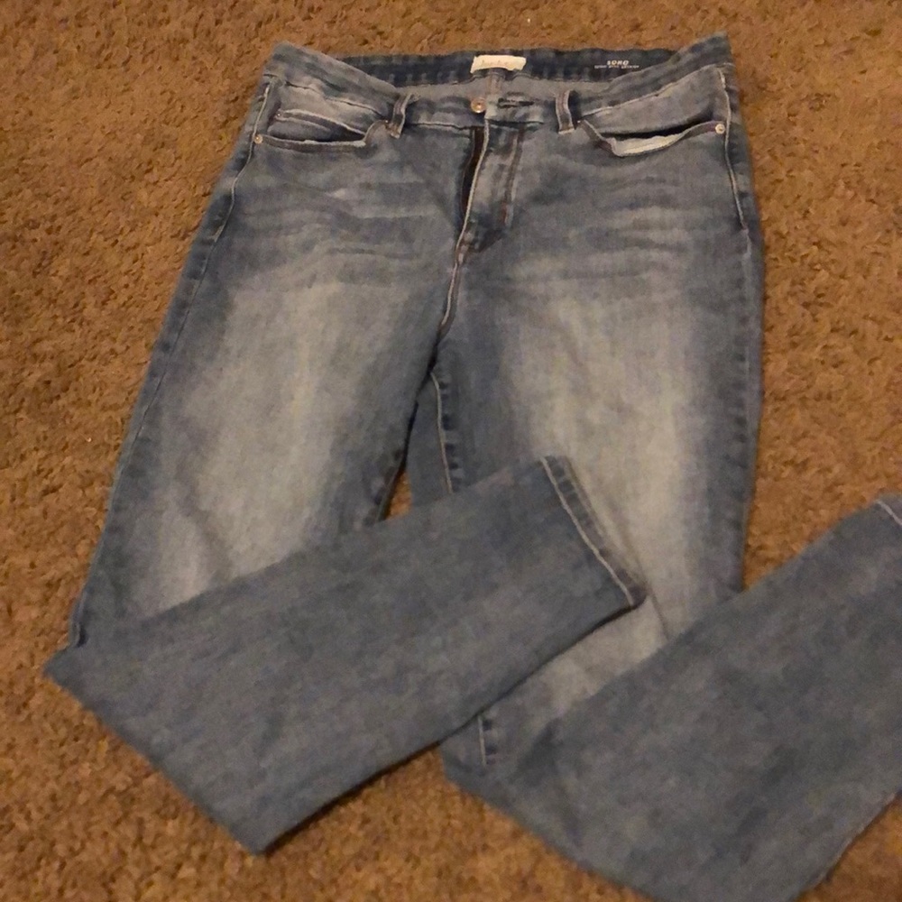 Blue jeans size 12 high rise skinny